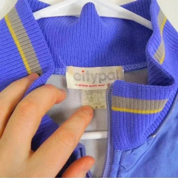 Vintage 80s Japanese Japan Pastel Purple Retro Windbreaker Jacket - Picture 5 of 5